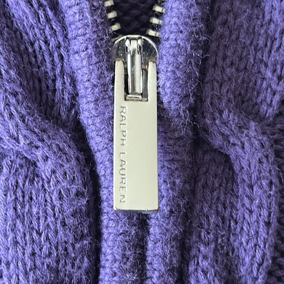 Ralph Lauren Sport Cable Knit Full Zip Cardigan - Picture 6 of 11